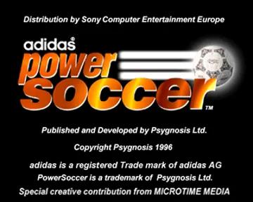 Adidas Power Soccer (EU) screen shot title